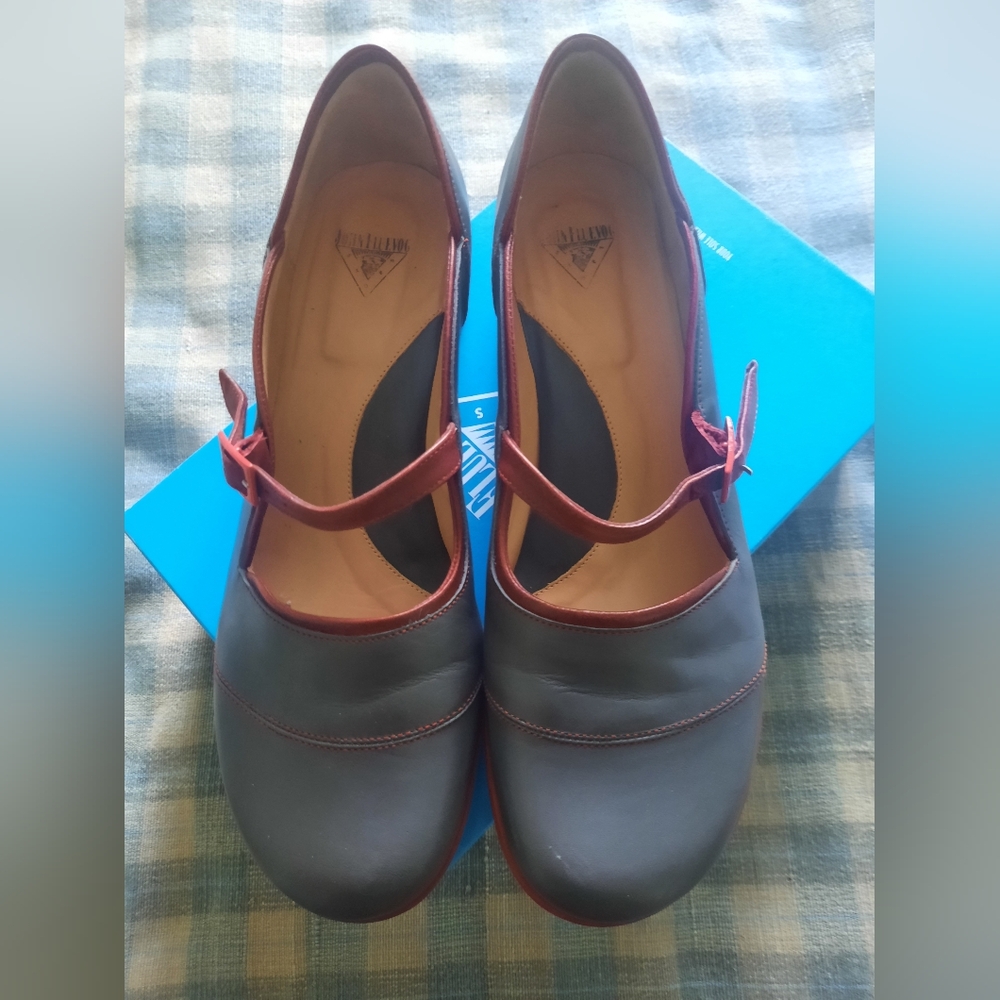 John Fluevog Women's Gray and Brown Shoes Size 12